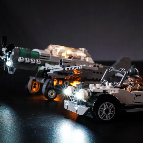 Kit de luz LED BrickBling para LEGO The Last Crusade Fighter Plane Chase 77012 Set - Imagen 4 de 10