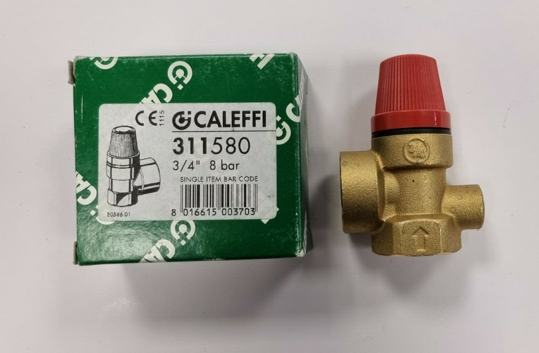 Caleffi 311580 Ordinary safety valve, connections FF 3/4 ""8 BAR CALEFFI