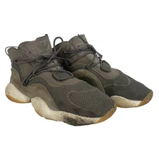 Adidas Crazy BYW Raw Khaki Mens Sz 10.5 Green Brown Knit Athletic Sneaker BD8004