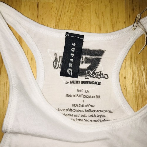 Hein Gericke Super G Wedding Till Death do us part Motorcycle Tank Top Shirt SzL - 第 9/19 張圖片