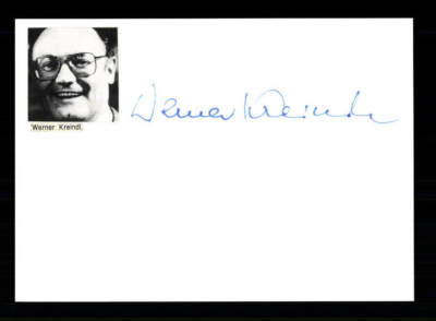 Werner Kreindl Original Signiert # BC 114961