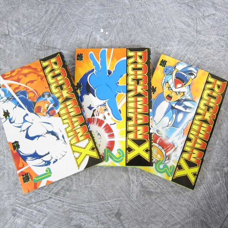 ROCKMAN X Megaman Manga Comic Complete Set 1+3 YOSHIHIRO IWAMOTO