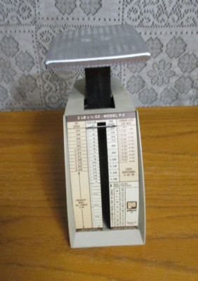 Vintage 1985 PELOUZE Model P-2 Postal Scale 2 LB Capacity
