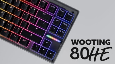 Wooting 80HE ANSI Black PCR Plastic Gaming Keyboard New Sealed
