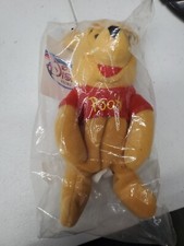 Disney Store Pooh Mini Bean Bag Plush 8" NEW in Sealed Bag.