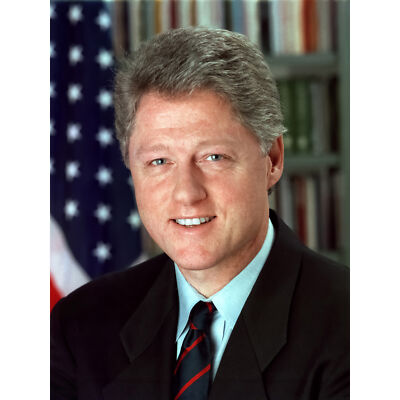 US-Präsident Bill Clinton Portrait Foto riesiger Wandkunstdruck Bild 18 x 24 Zoll