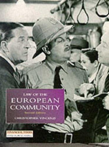 The Foundation Studies in Law: Law of the European Community by ...
