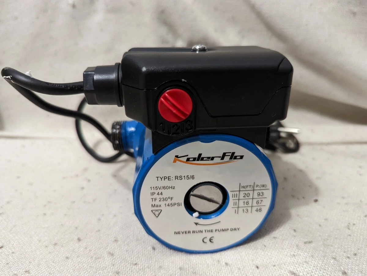 KOLERFLO 115V Water Recirculating Pump 3/4 Inch Circulating Pump READ FIRST  | eBay