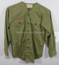 Boy Scout now Scouts BSA Vintage Uniform Shirt Youth Large LS FREE SHIP 106