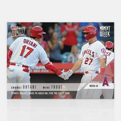 2018 Topps Now MOW-24 Shohei Ohtani / Mike Trout