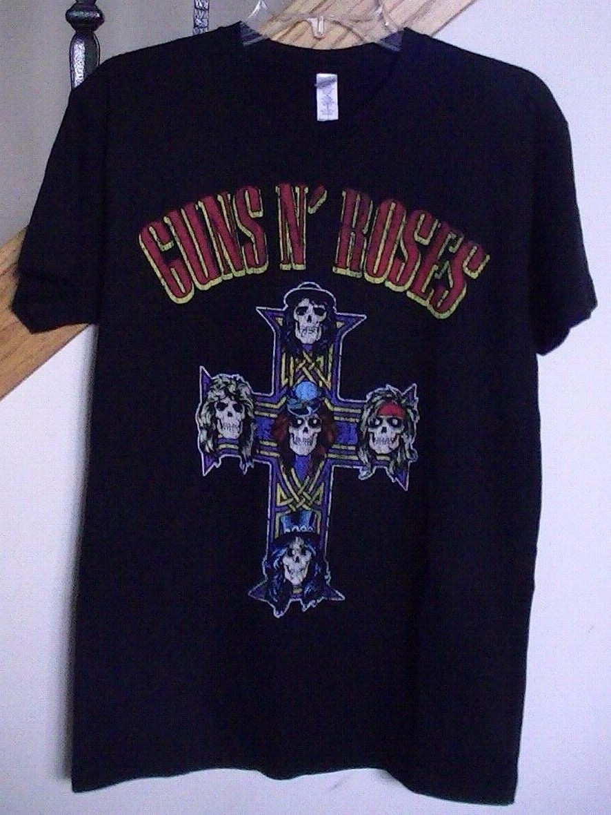 Guns N' Roses Vintage Cross Tシャツ L Amazon.com: Guns N' Roses Official Cross Arch T-Shirt