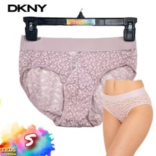 NWOT DKNY Women's S Leopard Lace Bikini Panty Sheer DKS94