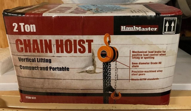 Haul Master 1 Ton Manual Chain Hoist Vertical Lifting 996 Harbor Freight Tools