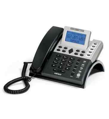 Cortelco Single-Line Line Powered Caller ID Telephone Black