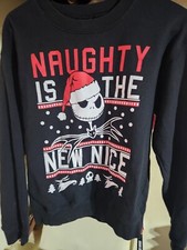 Nightmare Before Christmas Size S 3-5 Naughty is the New Nice Sweatshirt