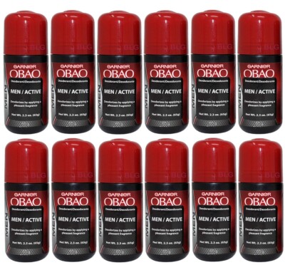 Garnier OBAO ACTIVE Deodorants 48Hour Roll-Ons Deodorant Antiperspirant 12-Pack