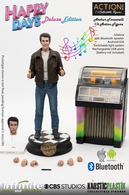 Infinite Statue 1/6 Happy Days Fonzie 12'' Collectible Action Figure Deluxe Ver.