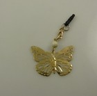 Butterfly cell phone fits Ipad charm ear cap dust plug 