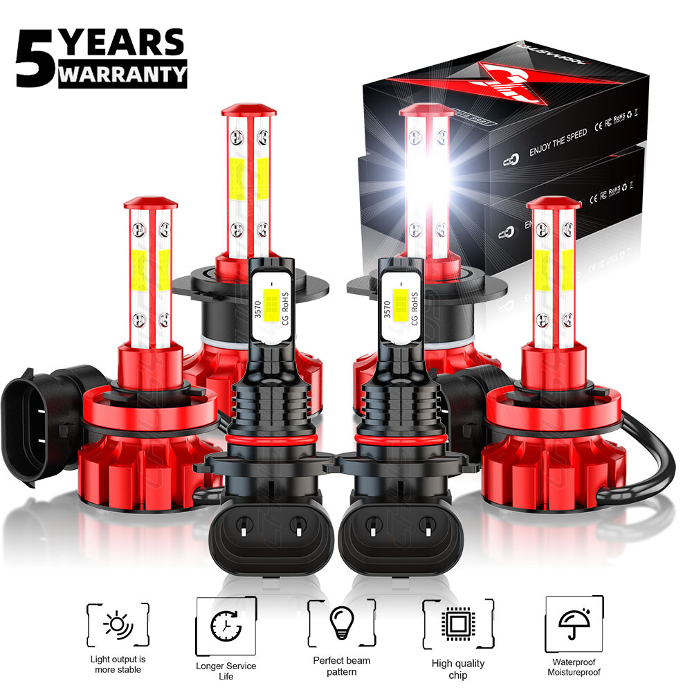 For Hyundai Veracruz 2007-2010 2011 Headlight High Low Beam+Fog Light ...