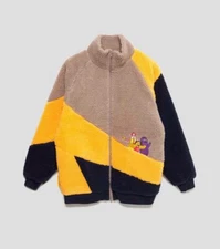 McDonald's Friends 2 Boa Blouson stand-up collar Ronald Grimace Birdie graniph