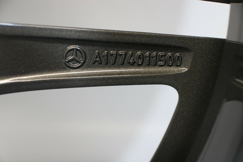 RUEDA DE ALEACIÓN MERCEDES CLASE A W177 18" AMG 2018-22 GRIS TREMOLITE GENUINA X1 - Imagen 10 de 11