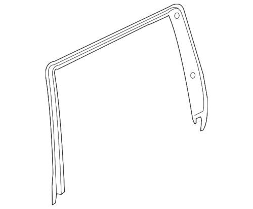 Moldura de ventana de puerta izquierda para Land Rover LR4/LR3 HSE 2005-2016 (N/P ELN000033)
