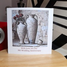 8th 9th 10th 11th 12th Wedding Anniversary Congratulations Years together 14.4cm