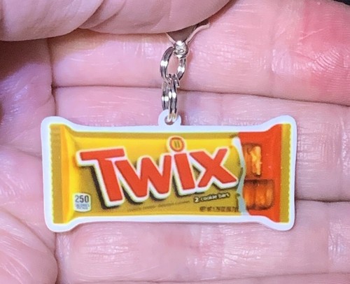 Dije con cremallera y llavero de acrílico Twix ¡Clip adicional!¡! - Imagen 2 de 8