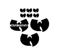 Wu-Tang Sticker Set 9 Stickers Street Wear Vinyl Decal Rap hip hop jdm car clan