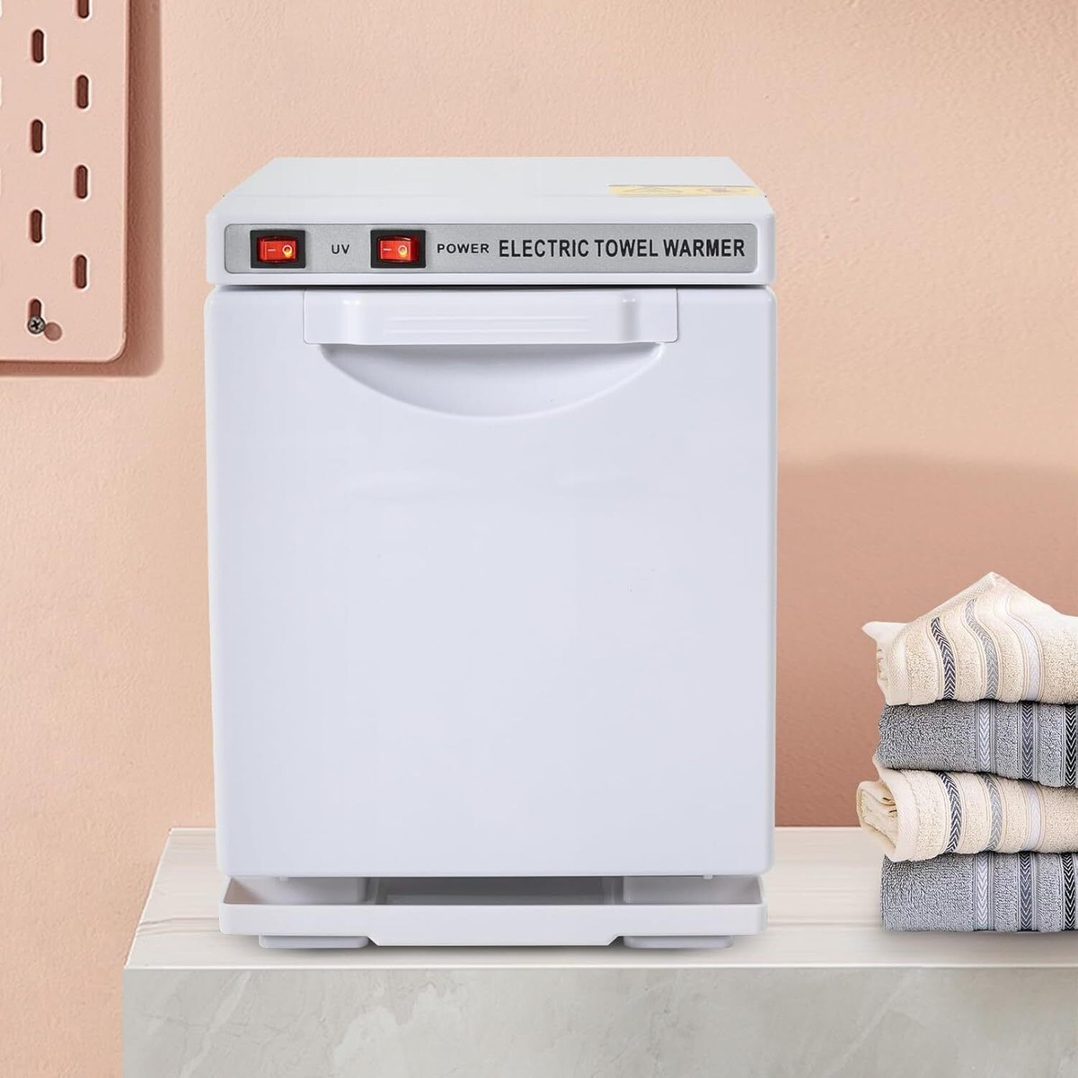 200W Electric Towel Warmer & Sanitizer Cabinet for Barber Salon