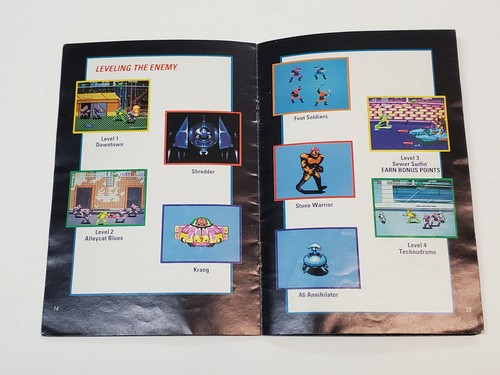 Teenage Mutant Ninja Turtles IV Turtles in Time SNES Super Nintendo Manual Only* - Picture 19 of 21