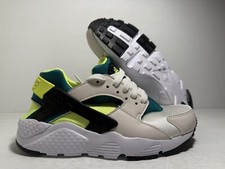 New Nike Huarache Run Low Bright Spruce Volt - 654275-045 Youth Size 4-7