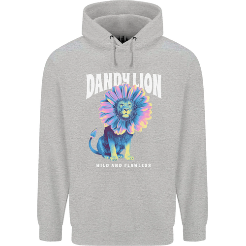 Dandylion Funny Lion Childrens Kids Hoodie - Picture 7 of 11