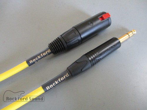 Cable de extensión de auriculares Mogami W2549 amarillo | dorado neutro TRS a hembra TRS - Imagen 2 de 3