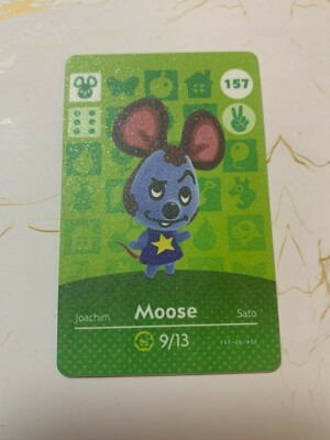 Animal Crossing New Horizons Moose NFC Karte