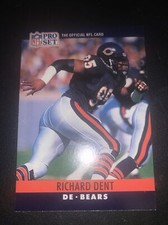 Richard Dent 1990 Pro Set #52 Chicago Bears football card