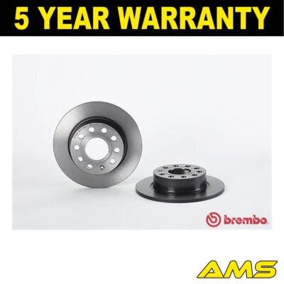 Fits VW Golf Caddy Scirocco Skoda Octavia Audi A3 Seat L� 2x Discs Rear AMS #1