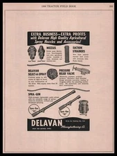 1956 Delavan West Des Moines Iowa Tractor Nozzle Strainers Spray Guns Print Ad