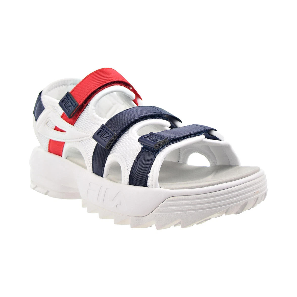 Fila sandals sales mens white