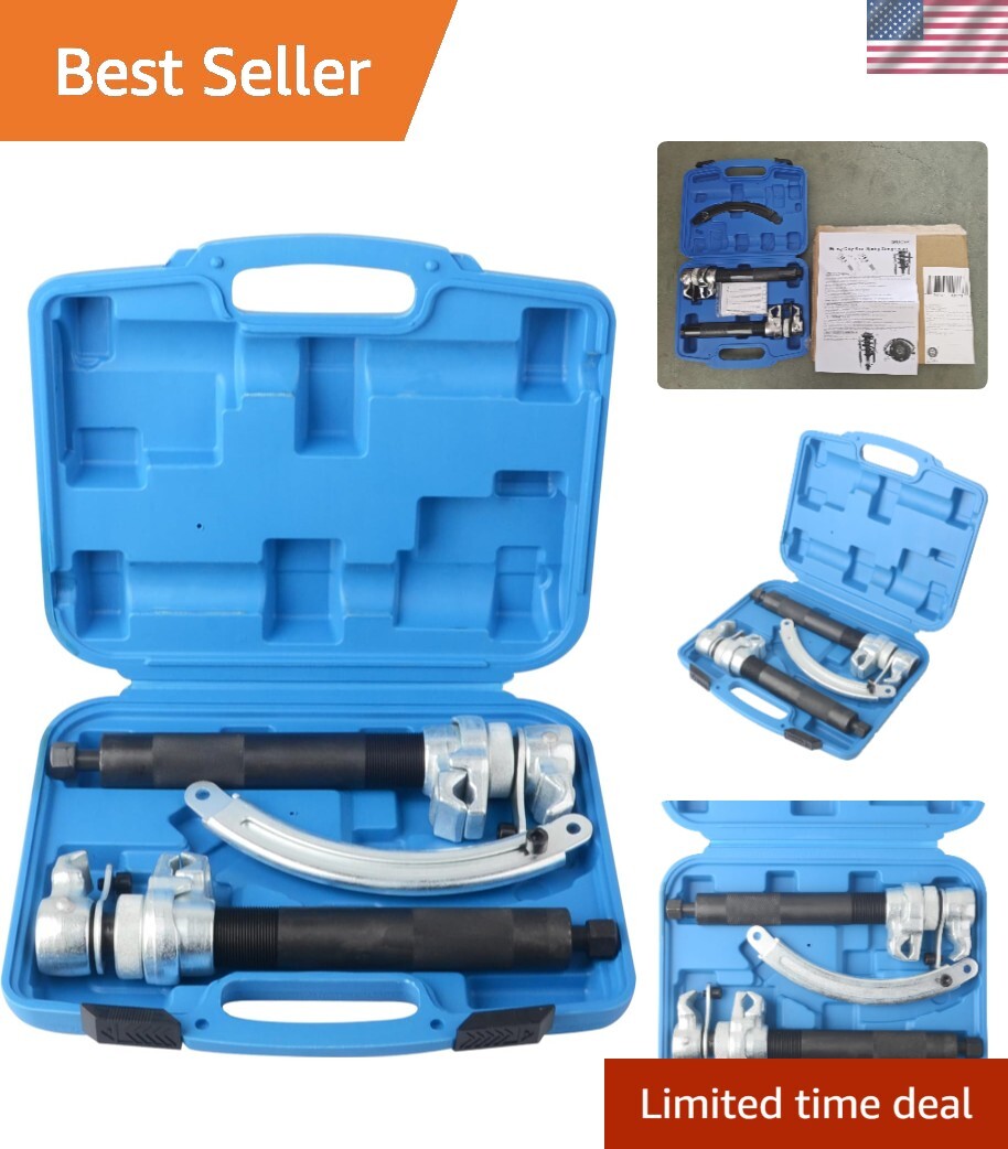 3pcs Heavy Duty Alloy Steel Coil Spring Compressor Set for Automotive Vehicles