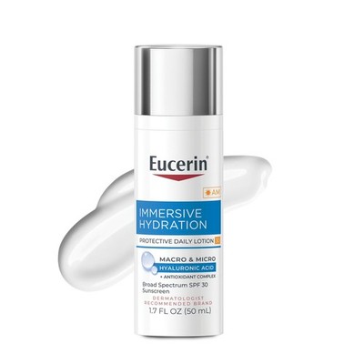 Face Lotion SPF 30 Hyaluronic Acid 1.7 Fl Oz Eucerin Immersive Lightweight Daily