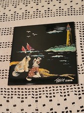 Hand Painted Dog Ceramic Tile 6 Square 2000 Y...