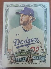 2025 Topps Allen & Ginter Clayton Kershaw #37 Los Angeles Dodgers Baseball Card
