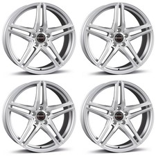 4 Borbet Felgen XR 8.0x18 ET30 5x112 SIL f&uuml;r Mercedes A B C CL CLE E GLA GLC S S