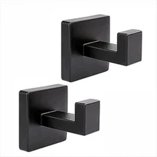 Matte Black Robe & Towel Hooks, Heavy Duty SUS 304 Stainless Steel, Wall Mounted