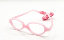NEW MIRAFLEX BABY ONE CRYSTAL PINK AUTHENTIC EYEGLASSES 37-14