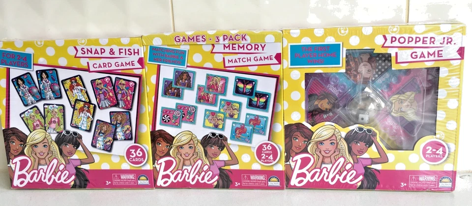 BARBIE : 3 BARBIE GAMES PACK. NEW/SEALED PACK - image 2 of 4