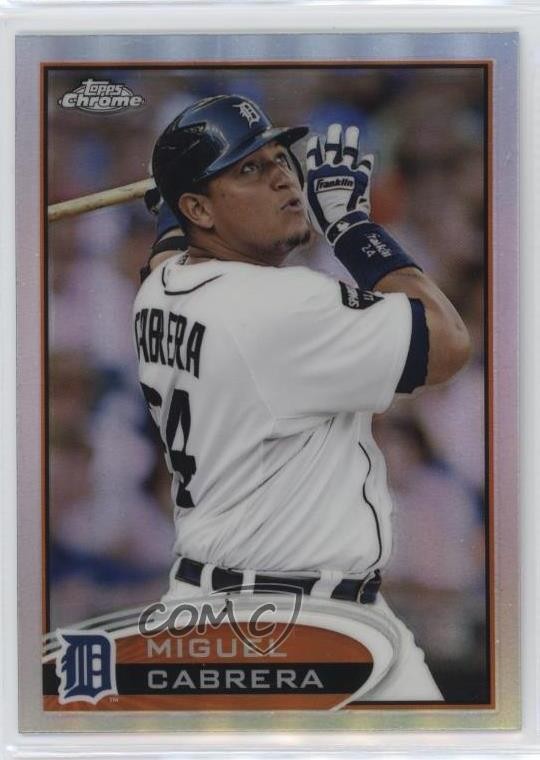 2012 Topps Chrome Refractor Miguel Cabrera #130 0d08