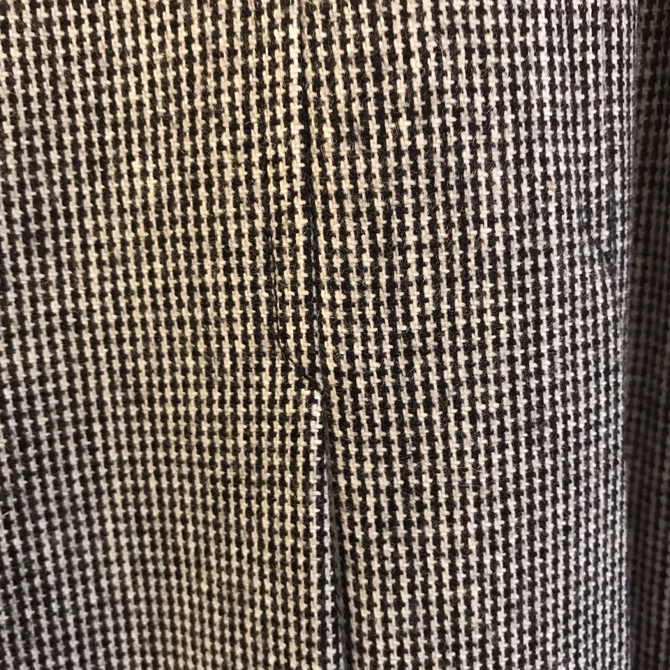 Falda plisada vintage Evan-picone negra/blanca pata de gallo lana preppy tweed pequeña 4 Foto 2 de 4