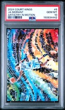 2024 PANINI COURT KINGS ARTISTRY IN MOTION #6 JA MORANT PSA 10